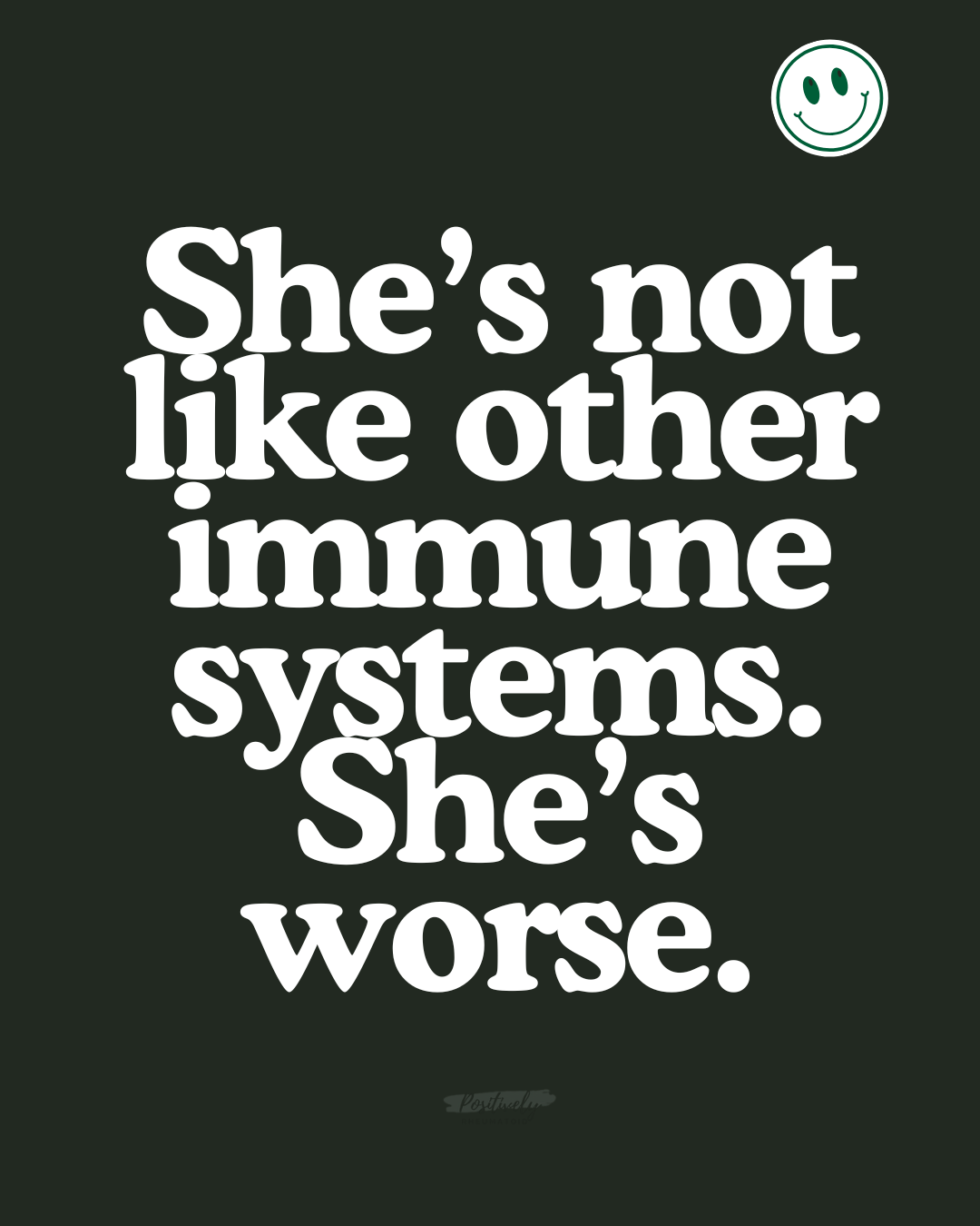 My immune system’s love language is inflammation. My immune system’s love language is inflammation.