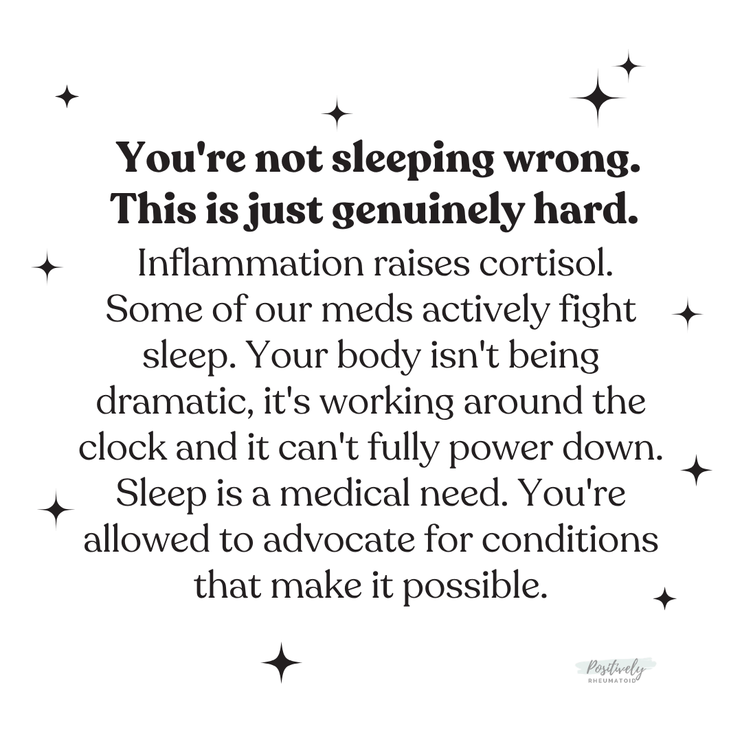 You are not sleeping wrong. This is genuinely hard.